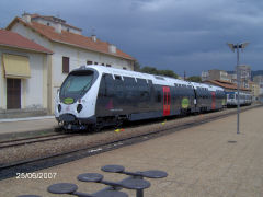 
Ajaccio Station, Corsica, The as yet un-numbered 'Panoramique', June 2007